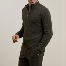 Carn Logo Quarter-Zip Sweater
