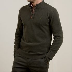 Carn Logo Quarter-Zip Sweater