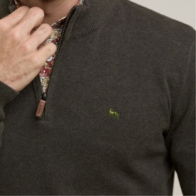 Carn Logo Quarter-Zip Sweater