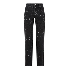 Brinsa Studded Straight Leg Jeans