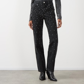 Brinsa Studded Straight Leg Jeans