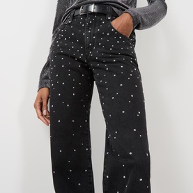 Brinsa Studded Straight Leg Jeans