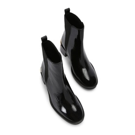 Liberta Patent Leather Ankle Boots