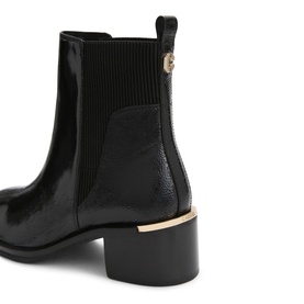 Liberta Patent Leather Ankle Boots