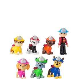 Fire Rescue Team Pack of 7 Collectible Action Figures