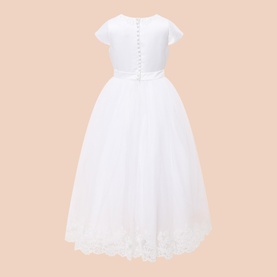 Floral Embroidered Communion Dress