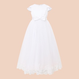 Floral Embroidered Communion Dress
