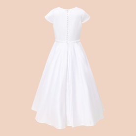 Sequin Bow Detail Communion Dress