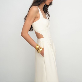 Dion Cut-Out Wide Leg Jumpsuit