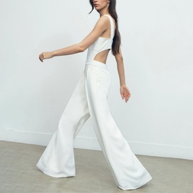 Dion Cut-Out Wide Leg Jumpsuit