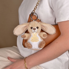 The Soft Stretch Rabbit Keyring 12cm