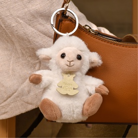 The Soft Stretch Lamb Keyring 12cm