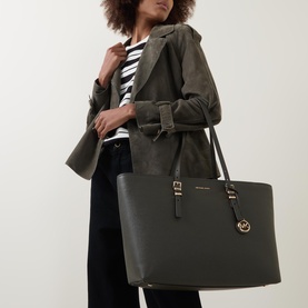 Quinn Large Pebbled Leather Tote Bag