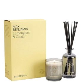 Luxury Candle & Diffuser Gift Set Lemongrass & Ginger