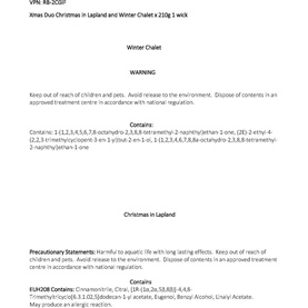 Duo Christmas Candle Gift Set 2 x 210g