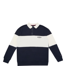 Logo Colour-Blocked Rugby Shirt