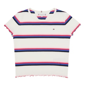 Flag Logo Striped T-Shirt