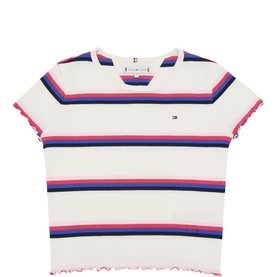 Flag Logo Striped T-Shirt