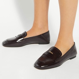 Glances Crush Back Penny Loafers