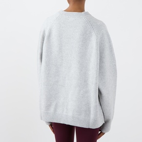 Varsity Logo Boucle Sweater