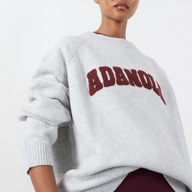 Varsity Logo Boucle Sweater