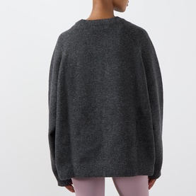 Varsity Logo Boucle Sweater