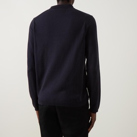 Ever Logo Zip Knitted Polo Shirt