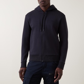 Saggy Logo Zip Hoodie