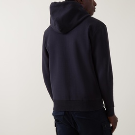 Saggy Logo Zip Hoodie