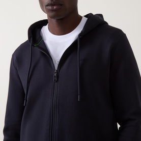 Saggy Logo Zip Hoodie