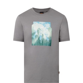 Te Logo Cover Print T-Shirt