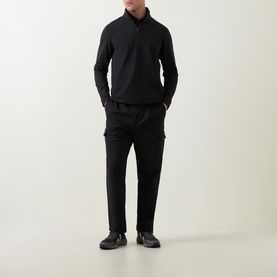 Soft Jersey Half-Zip Sweatshirt