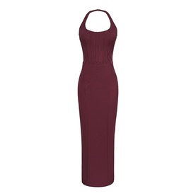 Lusilla Mesh Halter Dress