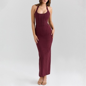 Lusilla Mesh Halter Dress