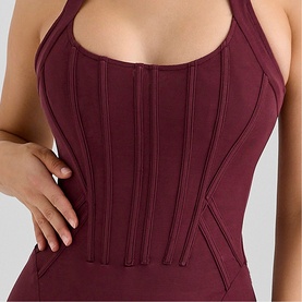 Lusilla Mesh Halter Dress