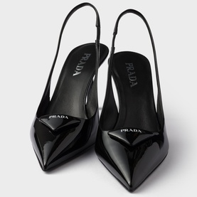 Patent Leather Slingback Pumps