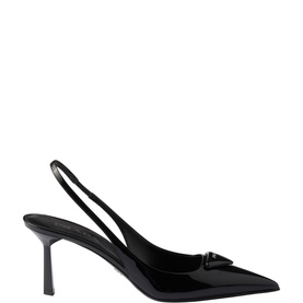 Patent Leather Slingback Pumps