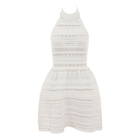 Serafina Open-Knit Mini Dress