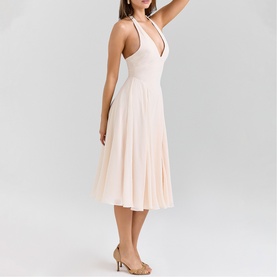 Solada Georgette Halter Sundress