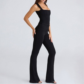 The Fitted Flared Trousers