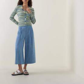 Striped Knitted Cardigan