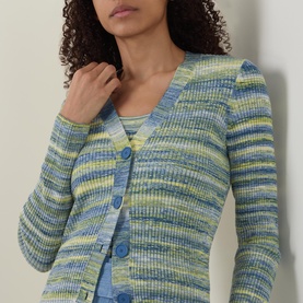 Striped Knitted Cardigan