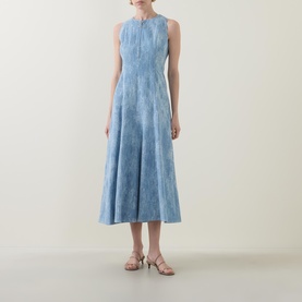 Jacquard Denim Dress