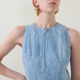 Jacquard Denim Dress