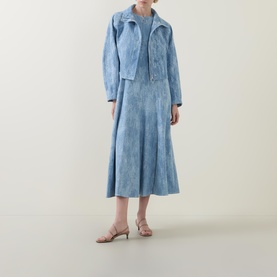 Jacquard Denim Dress