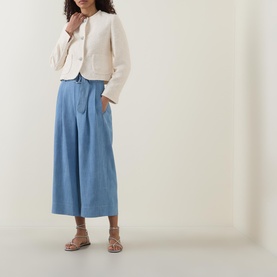 Boucl&eacute; Cropped Jacket