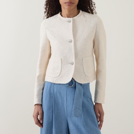 Boucl&eacute; Cropped Jacket