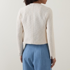 Boucl&eacute; Cropped Jacket