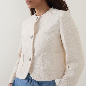 Boucl&eacute; Cropped Jacket