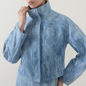 Jacquard Denim Jacket